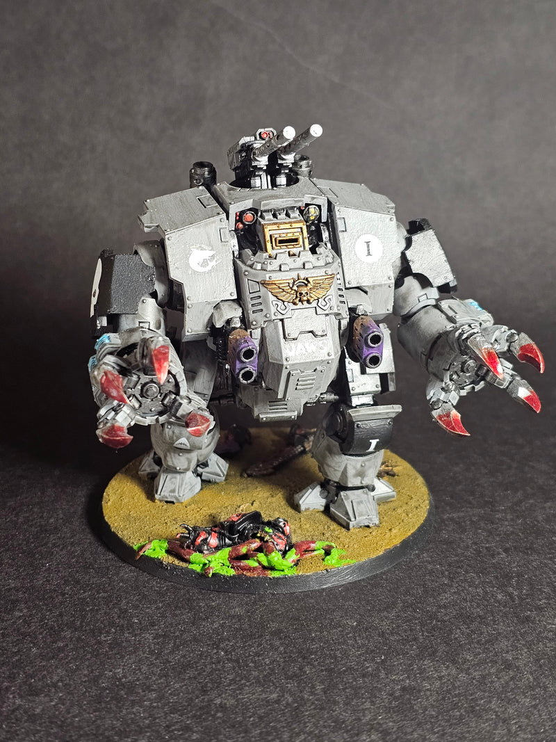 Assembled and painted Brutalis Dreadnought.