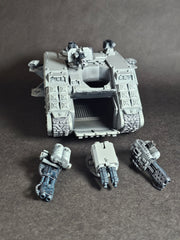 Assembled and partially painter Land Raider Redeemer.
Partially magnetized. (3)