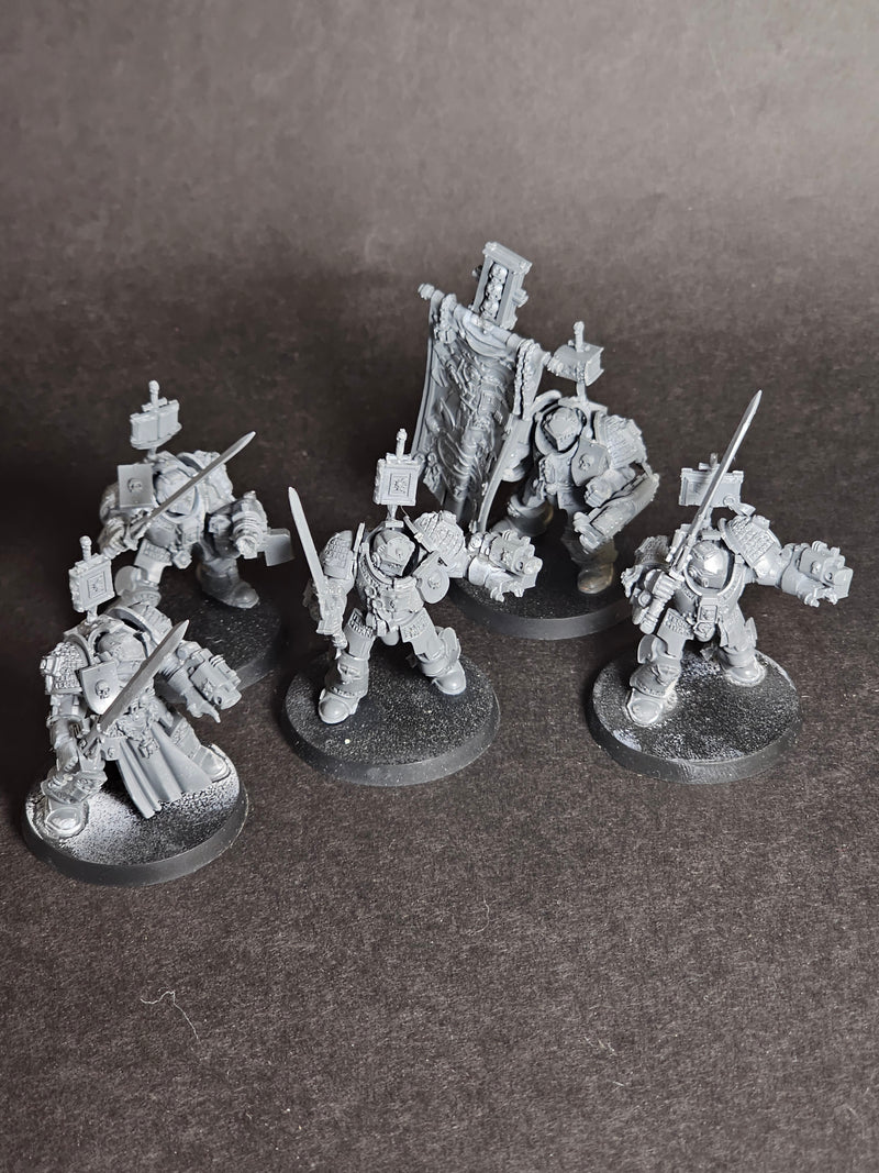 Built and assembled Grey Knights Paladin Squad.