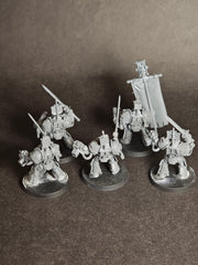 Built and assembled Grey Knights Paladin Squad. (2)