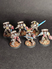 Six built and assembled Converted Primaris Strike Marines.

Painted and Based.