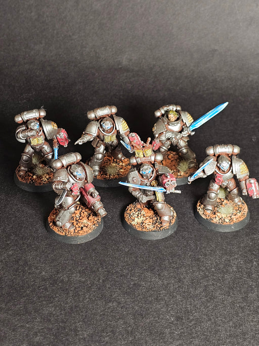 Six built and assembled Converted Primaris Strike Marines.

Painted and Based.