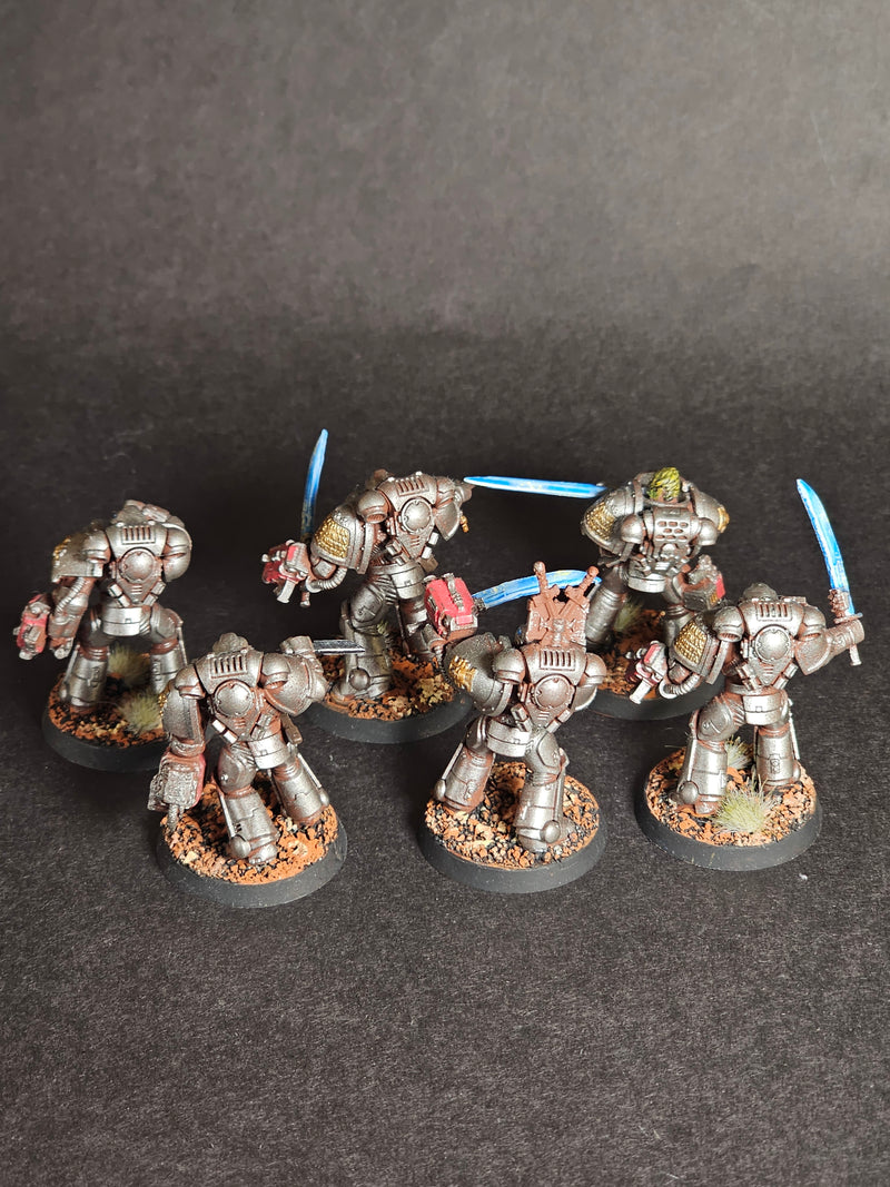 Six built and assembled Converted Primaris Strike Marines.

Painted and Based. (2)
