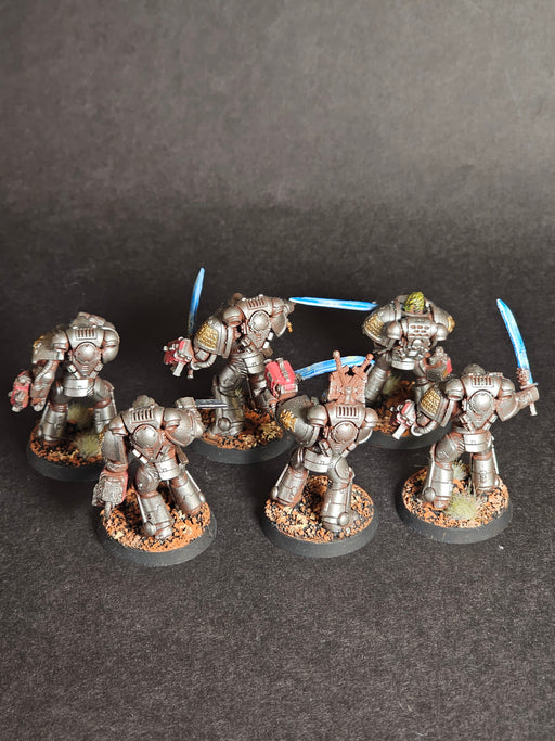 Six built and assembled Converted Primaris Strike Marines.

Painted and Based. (2)