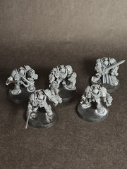 Built and assembled Grey Knights Brotherhood Terminator Squad. (1)