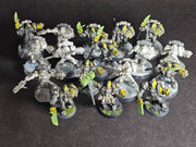 Built and assembled Metal Grey Knights Strike Squad.

Built and partially painted. OOP
