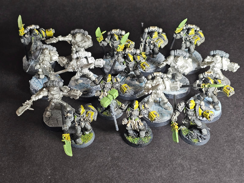 Built and assembled Metal Grey Knights Strike Squad.

Built and partially painted. OOP
