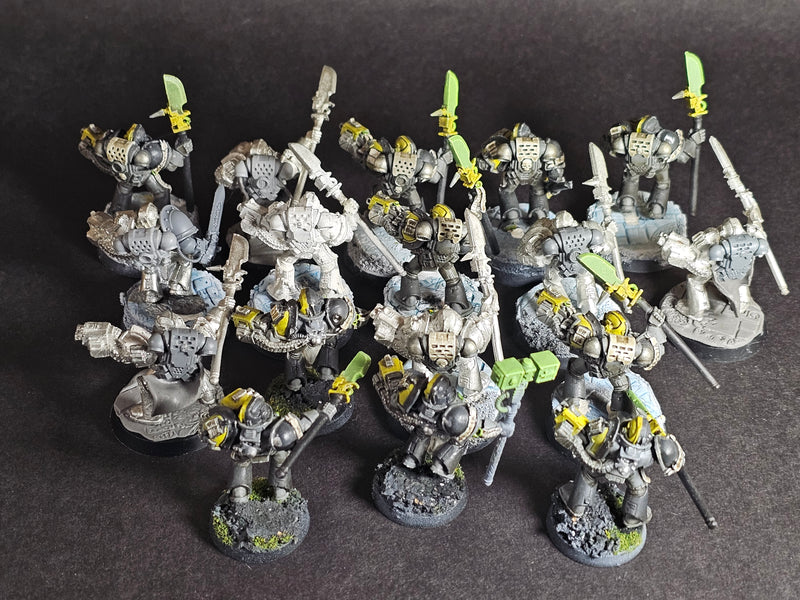 Built and assembled Metal Grey Knights Strike Squad.

Built and partially painted. OOP
(2)