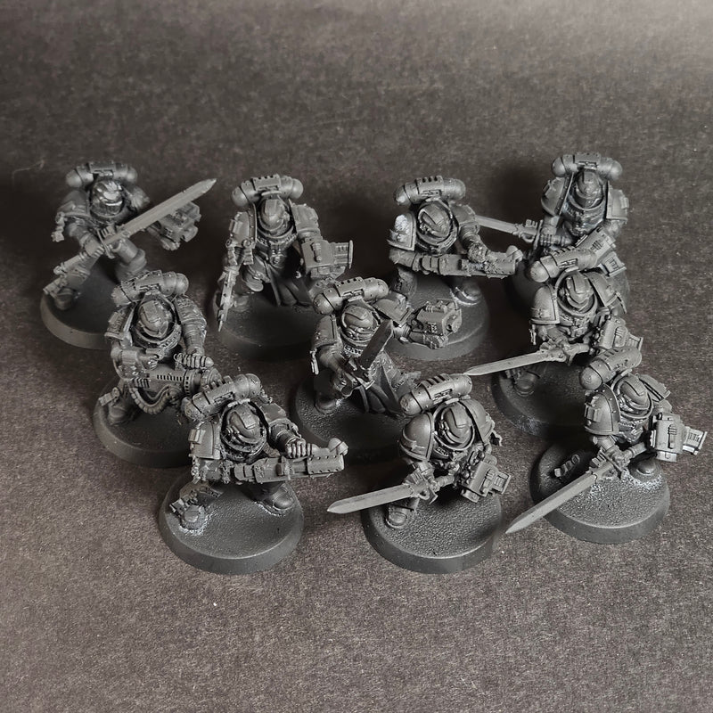Built and primed Grey Knights Strike Squad. 2
