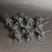 Built and primed Grey Knights Strike Squad.