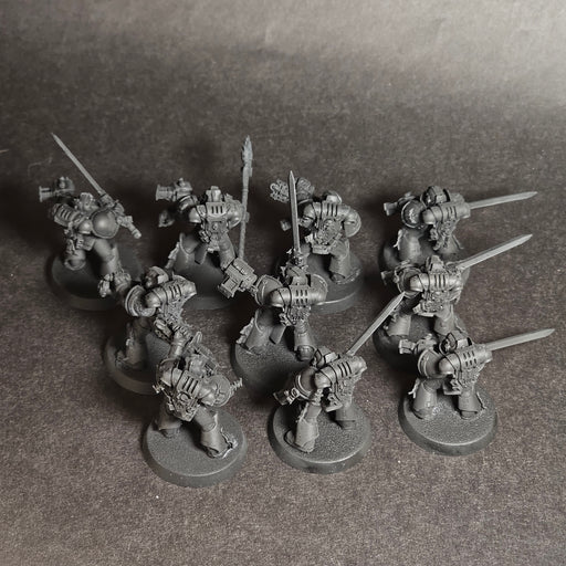 Built and primed Grey Knights Strike Squad.