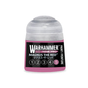 A Warhammer Tone Pro paint pot with a translucent cap and a pink label featuring a numerical scale from one to five, with the number five circled.