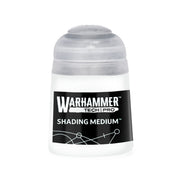 Small plastic bottle of Warhammer Tone Pro shading medium with a white base and a translucent cap.