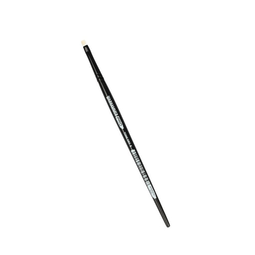Warhammer Pro Tone Dry Brush - Small hobby paint brush with a black handle and white synthetic bristles, ideal for drybrush techniques.