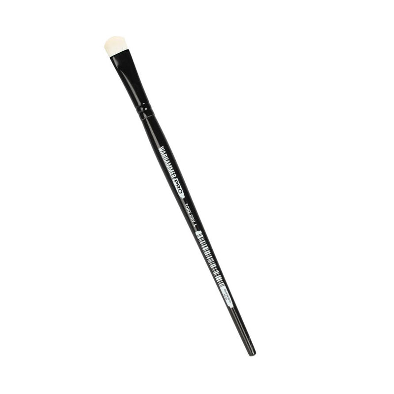 Large Warhammer Pro Tone Dry Brush with a black handle and synthetic bristles.