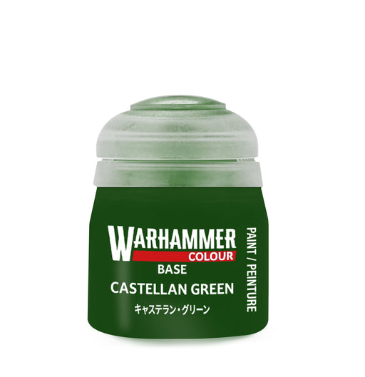 Warhammer Colour Base Paints: Castellan Green (12ml)