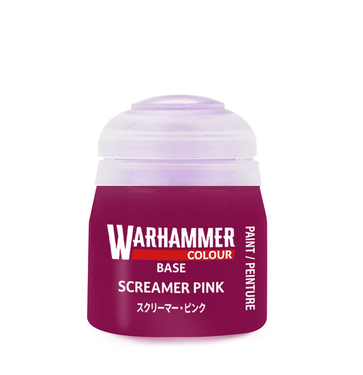 Warhammer Colour Base Paints: Screamer Pink (12ml)
