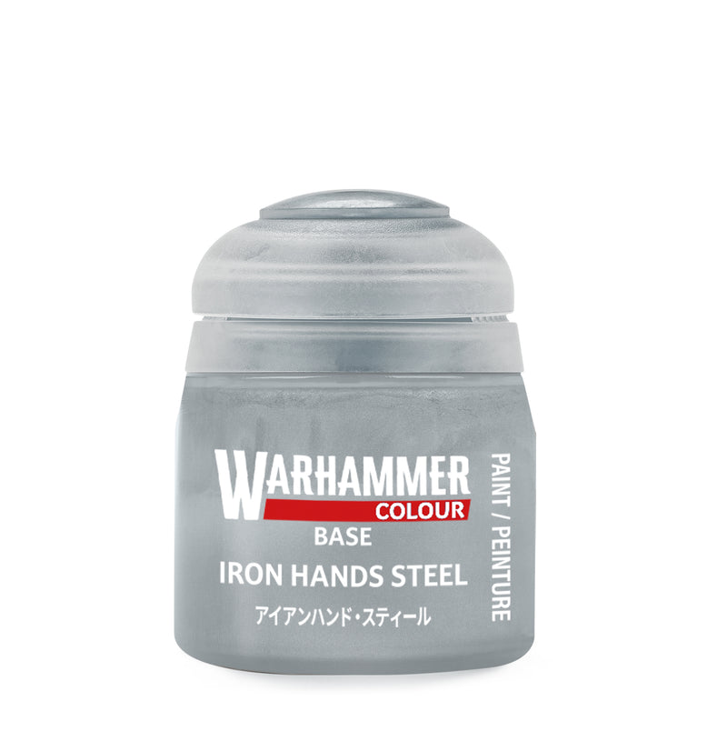 Warhammer Colour Base Paints: Iron Hands Steel (12ml)
