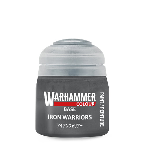 Warhammer Colour Base Paints: Iron Warriors (12ml)