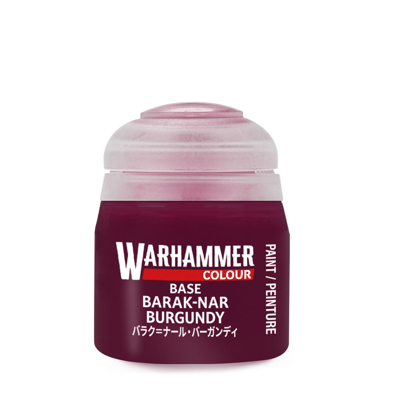 Warhammer Colour Base Paints: Barak-Nar Burgundy (12ml)