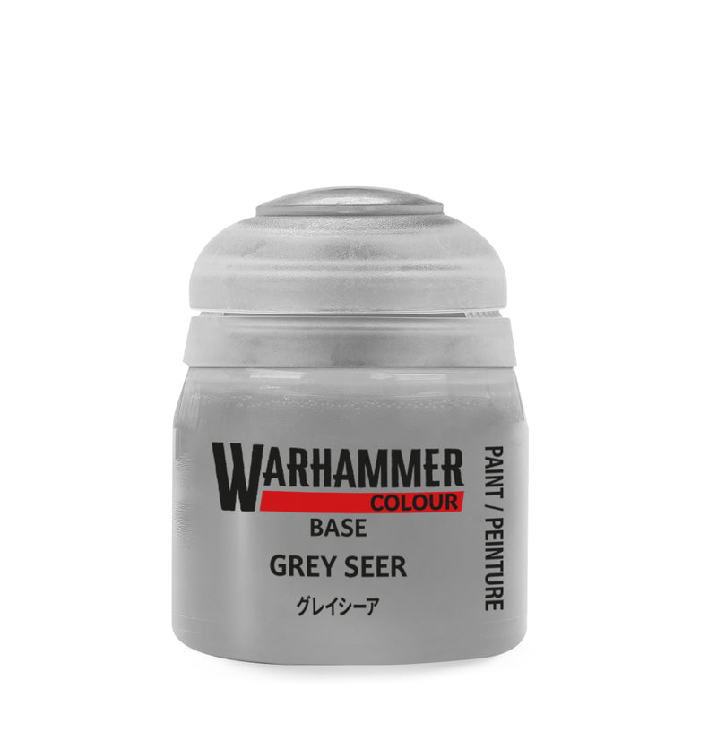 Warhammer Colour Base Paints: Grey Seer (12ml)