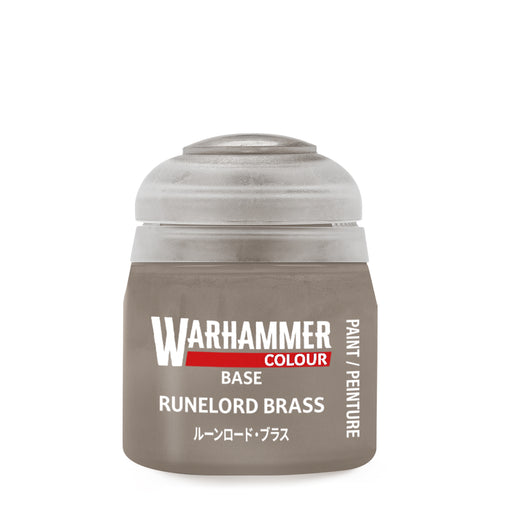 Warhammer Colour Base Paints: Runelord Brass (12ml)