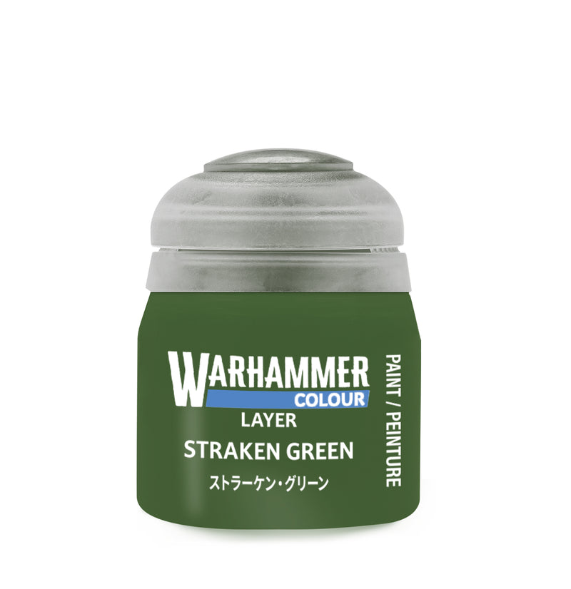 Warhammer Colour Layer Paints: Straken Green (12ml)
