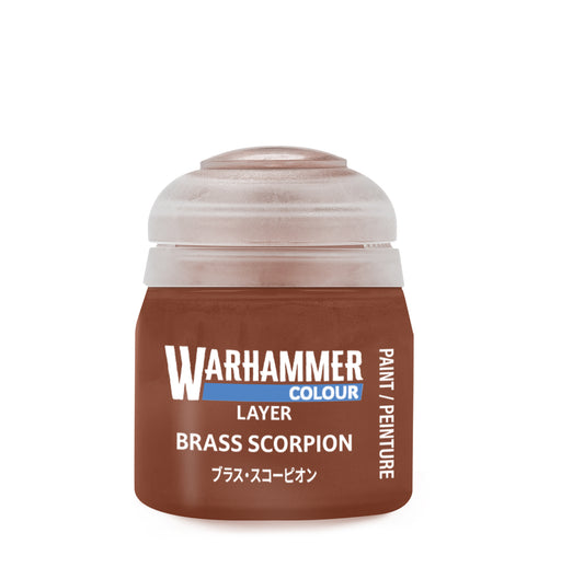 Warhammer Colour Layer Paints: Brass Scorpion (12ml)