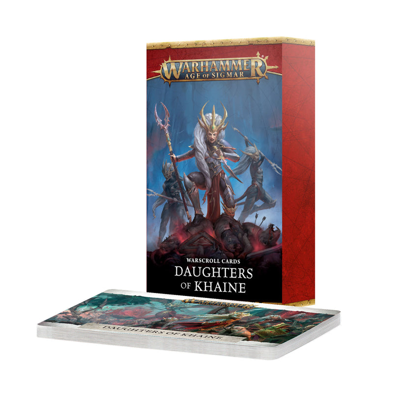 Warhammer Age of Sigmar Daughters of Khaine Warscroll Cards