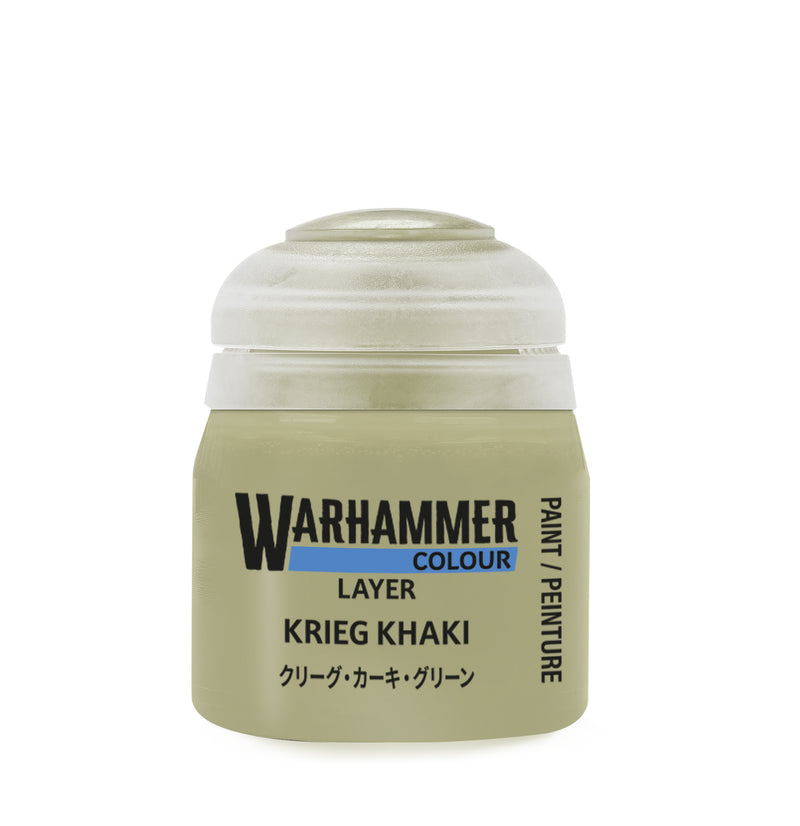 Warhammer Colour Layer Paints: Krieg Khaki (12ml)