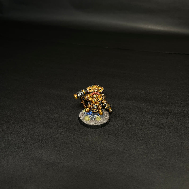 Assembled and Painted Arkanaut Admiral.

Based and Table Ready.