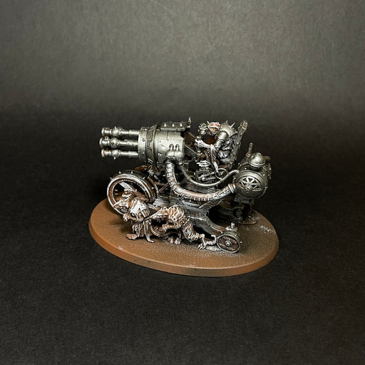Assembled and painted Ratling Warpblaster.