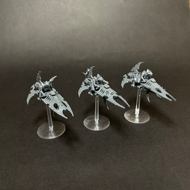 Assembled Drukhari Reavers with stand.

Listing 2.