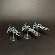 Assembled Drukhari Reavers with stand.

Listing 3.