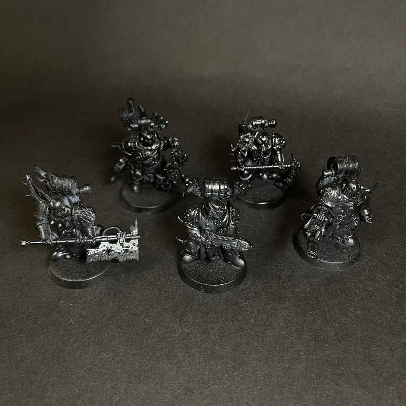 Description:

Primed Death Guard Plague Marines.

5 figures total.

Listing 2.