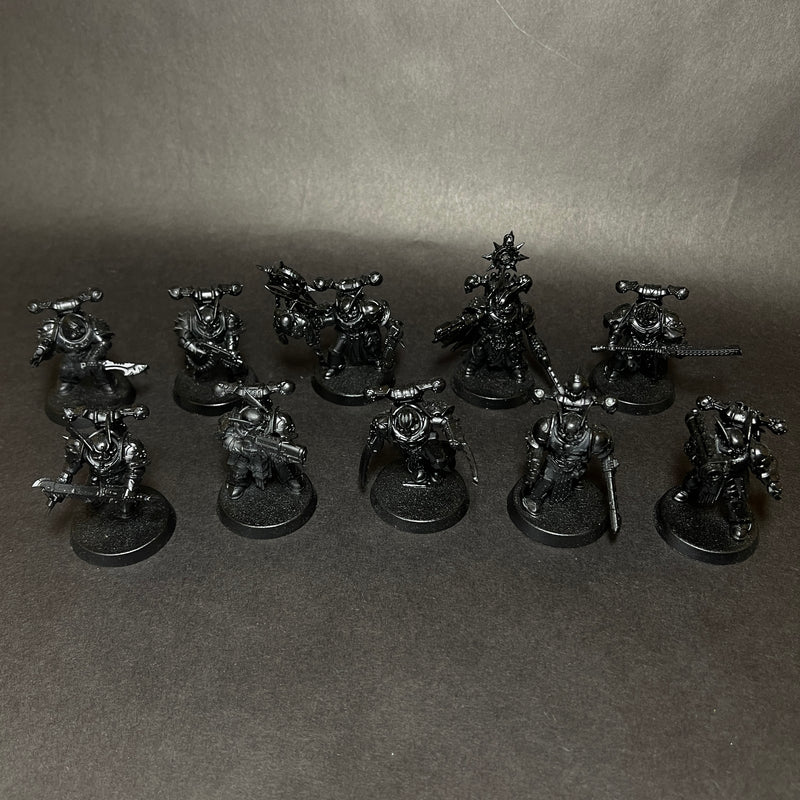 Primed and Assembled Chaos Space Marines Nemisis Claw Killteam.