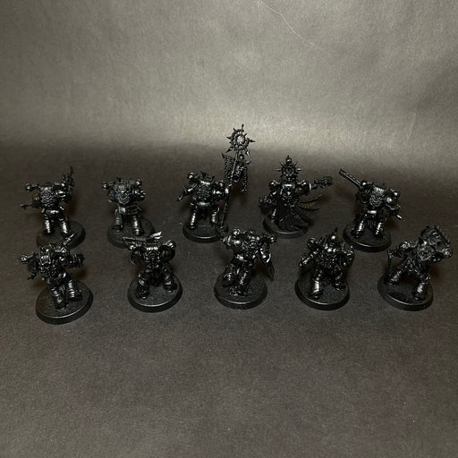 Primed and Assembled Chaos Space Marines Nemisis Claw Killteam.