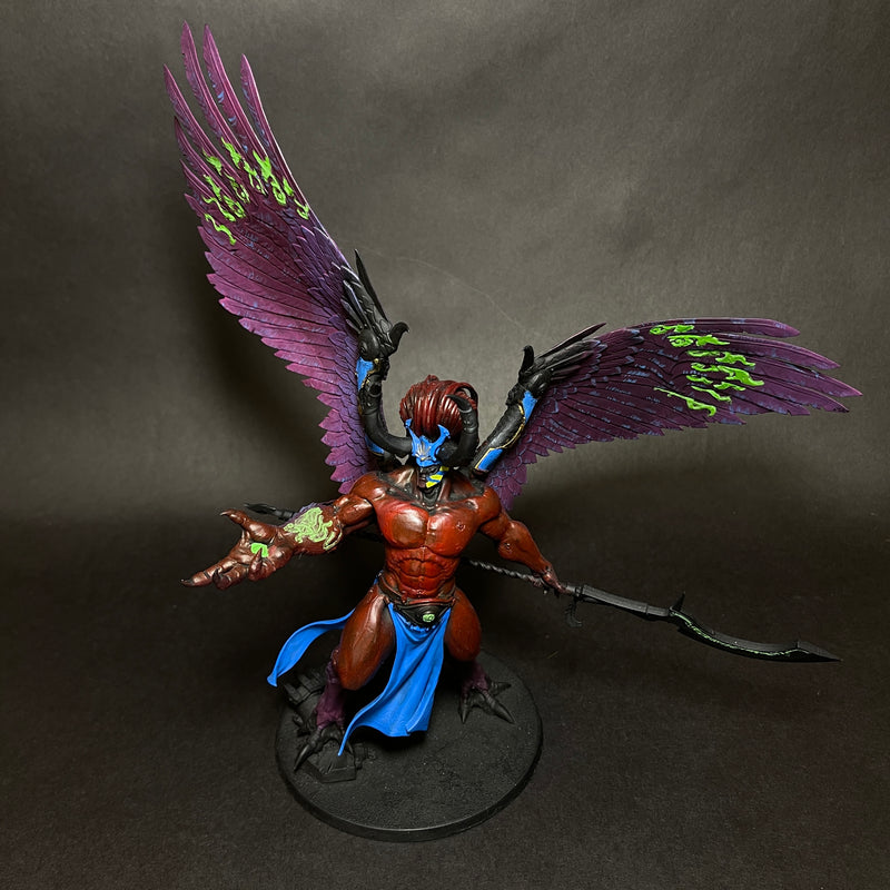 Assembled, Painted and Primed Magnus the Red.