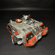 Built and Painted Space Marines Land Raider Crusader.