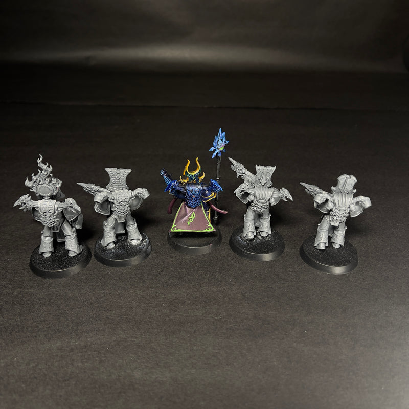 Built and Partially Painted Thousand Sons Rubric Marines (x5)

Listing 2.