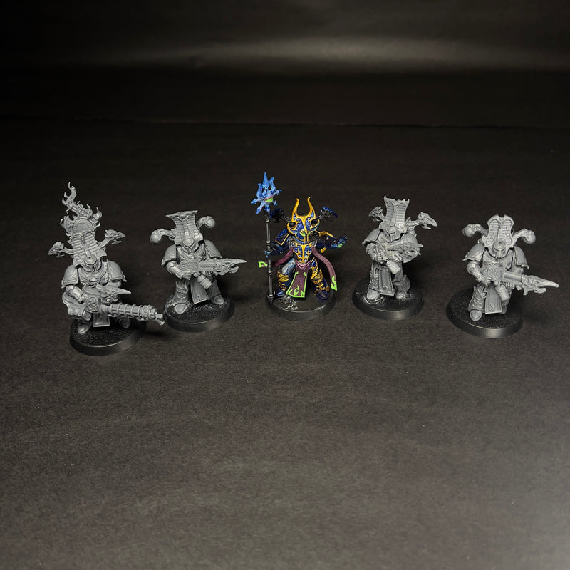 Built and Partially Painted Thousand Sons Rubric Marines (x5)

Listing 2.