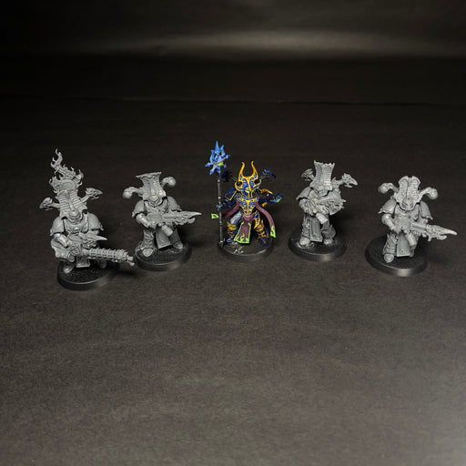 Built and Partially Painted Thousand Sons Rubric Marines (x5)

Listing 2.