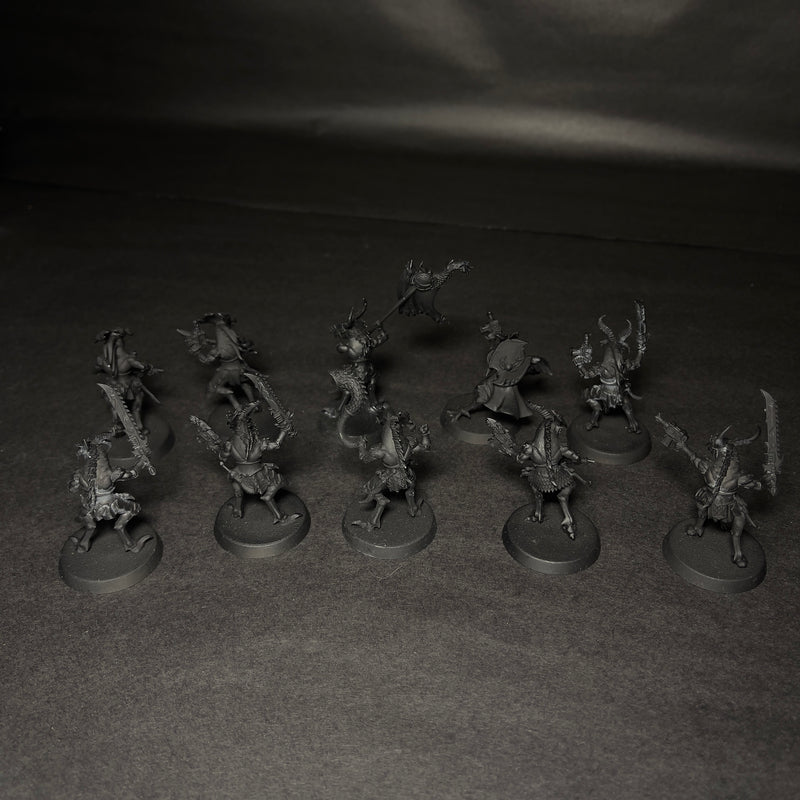 Built and Primed Thousand Sons Tzaangors.