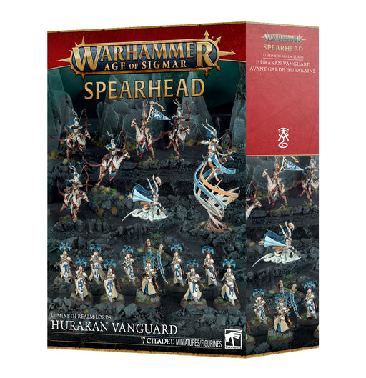 Warhammer Age of Sigmar Spearhead game box with miniatures