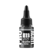A small black bottle labeled Monument Hobbies: Pro Acryl Paint - 1-Step (22ml) with a pointed cap and graphite grey model colors.