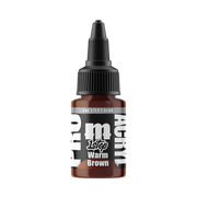 A small brown bottle labeled Monument Hobbies: Pro Acryl Paint - 1-Step (22ml) with a black cap sits on a light background.