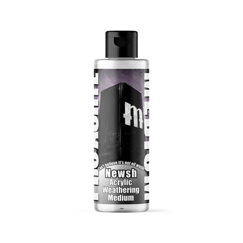 Monument Hobbies Pro Acryl Paint: "NEWSH" Acrylic Weathering Medium 120ml Bottle