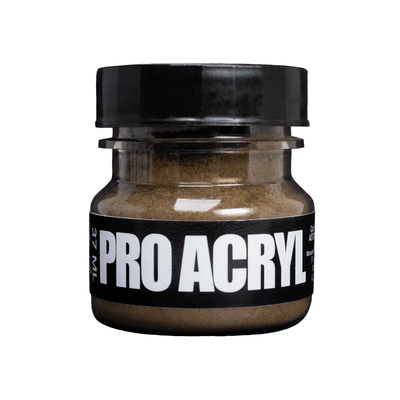PRO Acryl Weathering Pigments are raw pigments in various colors that can be used to accent your models with a dirty look that brings it together with the environment you’ve created on the base. Use them to lightly dust the model and base with color that represents the feel you’re looking for and then simply apply a light coat of matte varnish to lock them in. Colors can be mixed to give just the right look. Mix with varnishes and mediums to create mud and other textures as well. Can be applied simply with 