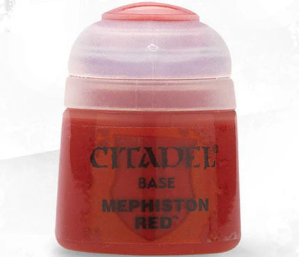 Warhammer Colour Base Paints: Mephiston Red (12ml)