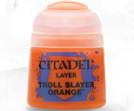 Warhammer Colour Layer Paints: Troll Slayer Orange (12ml)